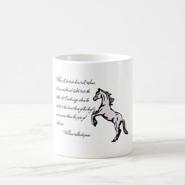 Mug Les sabots à cornes les plus bas, cheval cite la (Centre)