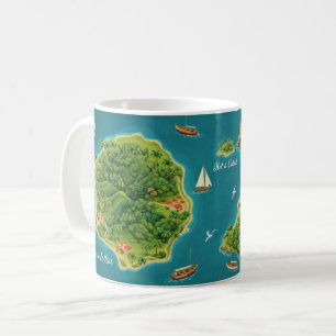 Mug Les Saintes – Illustrated Island Map