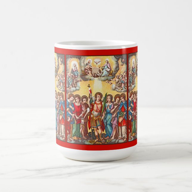 Mug Les Sept Archanges (CP 001; Chromolithographie) (Centre)