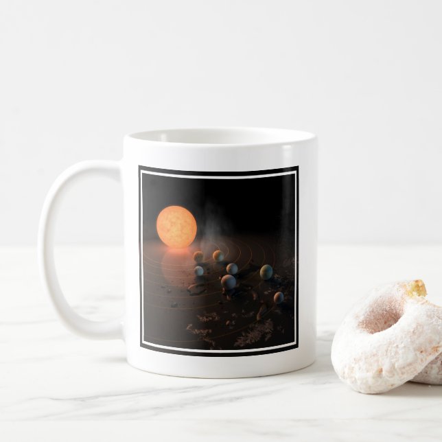 Mug Les Sept Planètes De Trappist-1 En Orbite Autour D (Avec donut)