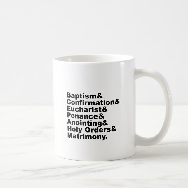 Mug Les Sept Sacrements du christianisme et du catholi (Droite)