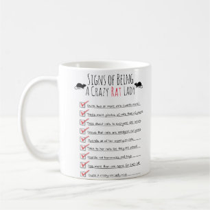 Mug Les signes d'être une folle dame