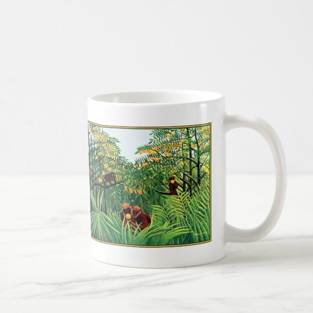 Mug : "Les singes dans la Grove Orange" par Henri  (Droite)