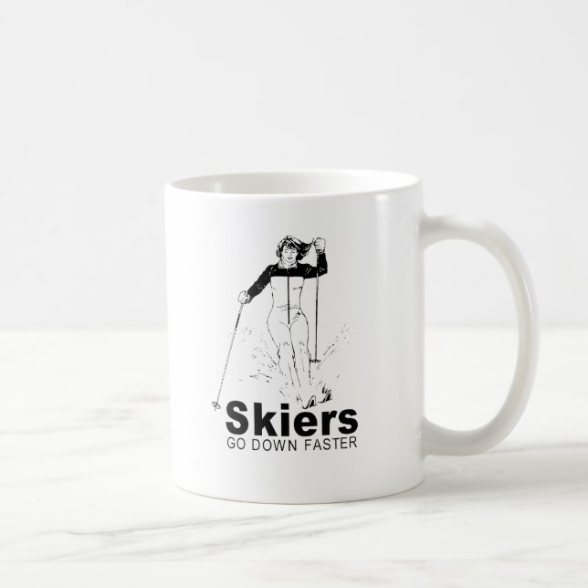Mug les skieurs descendent plus vite (Droite)