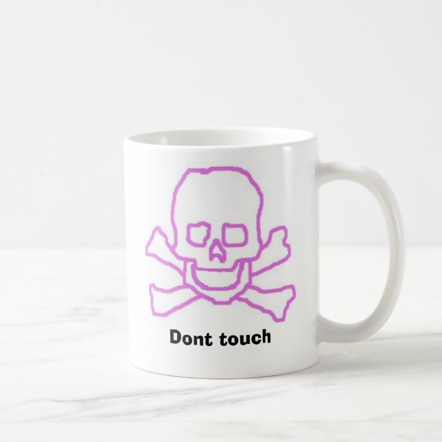 Mug les skullandbones, ne touchent pas (Droite)