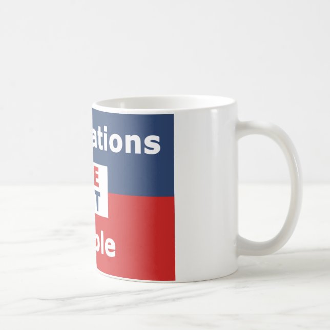 Mug Les sociétés ne sont pas les gens (Droite)
