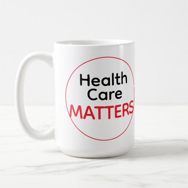 Mug Les soins de santé IMPORTENT (Gauche)