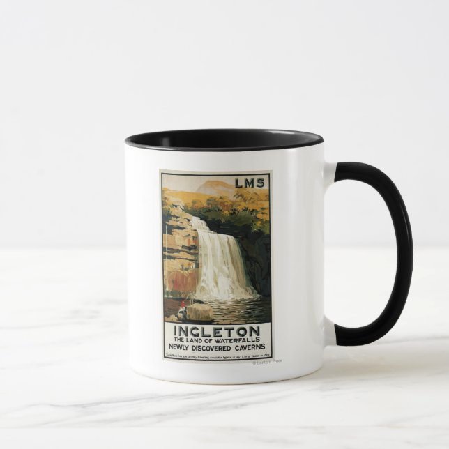 Mug Les spectateurs montent sur la cascade d'eau (Droite)