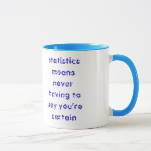 Mug les statistiques signifie ne jamais devoir dire… (Droite)