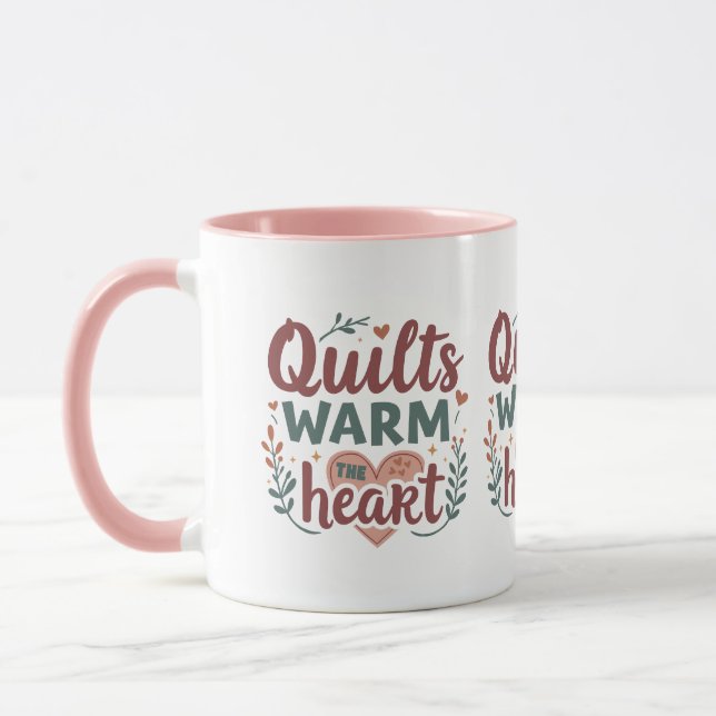 Mug "Les surfaces chaudes du coeur" Cottage douillet (Gauche)
