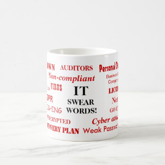 Mug Les technologies de l'information jurent les mots 