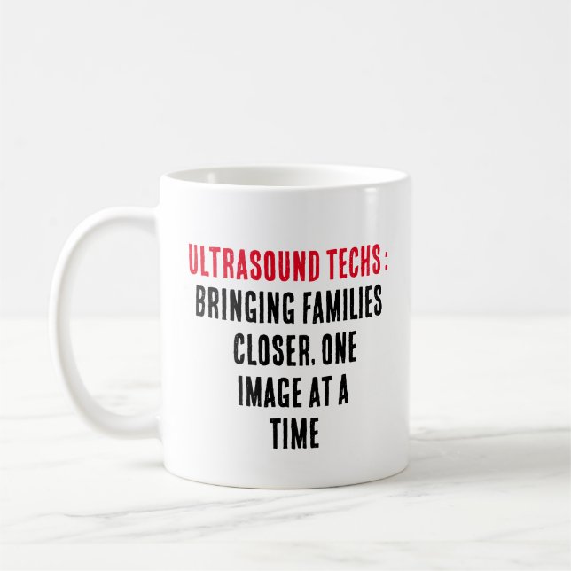 Mug Les techs ultrasoniques : rapprocher les familles, (Gauche)