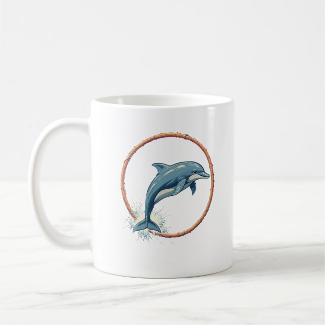 Mug Les tentes aqua des dauphins (Gauche)