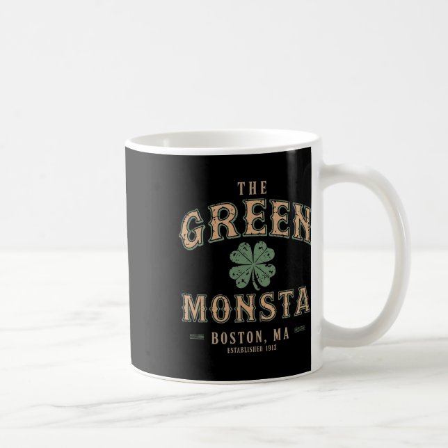 Mug Les tenues de Green Monsta St Patricks Day Boston  (Droite)