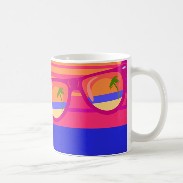Mug Les tons plage de vacances (Droite)