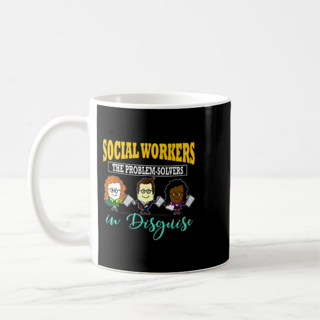 Mug Les Travailleurs Sociaux Les Résolveurs De Problèm (Gauche)