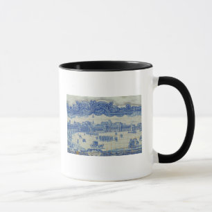 Mug Les tuiles d'Azulejos dépeignant le Praca font