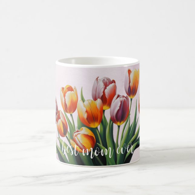 Mug Les Tulipes élégantes Bonne Fête des Mères (Centre)