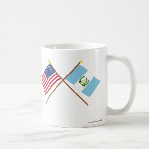 Mug Les USA et drapeaux croisés par Guatemala
