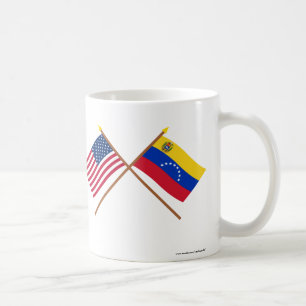 Mug Les USA et drapeaux croisés par Venezuela
