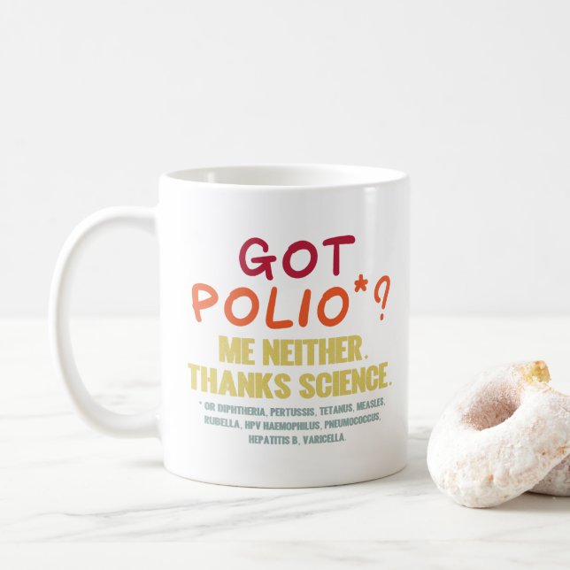 Mug Les vaccins fonctionnent grâce Science Épidémiolog (Avec donut)