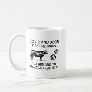 Mug Les vaches sont mes gens préférés Retro Funny Vach