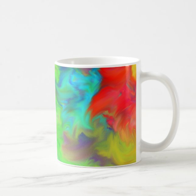 Mug Les vagues de couleur surfent l'art Abstrait (Droite)
