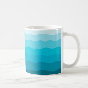 Mug Les vagues de l'Aqua, croquis de mise au point de