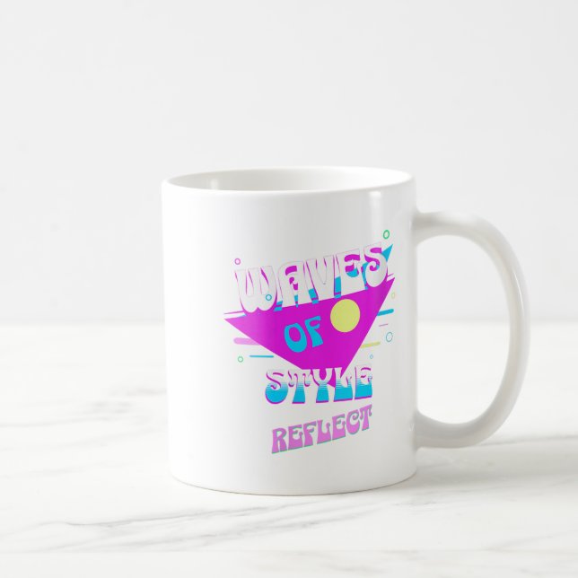 Mug Les Vagues De Style Des Femmes Reflètent L'Esthéti (Droite)