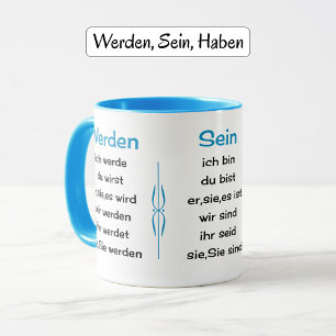 Mug Les verbes allemands enseignent et apprennent