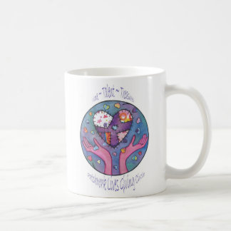 Mug Les vies de patchwork donnant le cercle