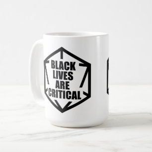 Mug Les vies noires de BLM sont critiques [B&W]