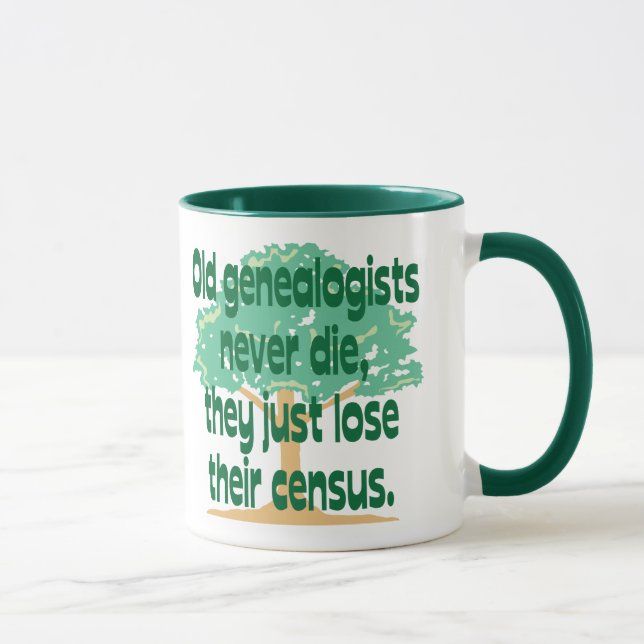 Mug Les vieux généalogistes ne meurent jamais (Droite)