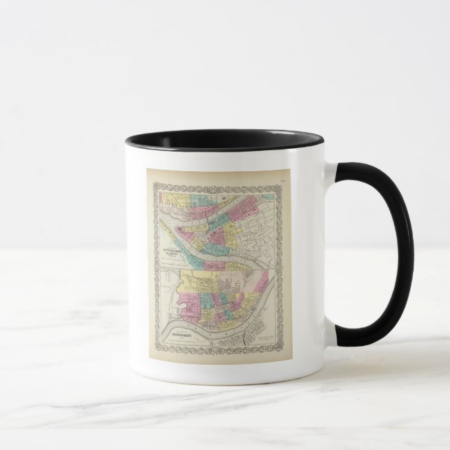 Mug Les Villes De Pittsburgh Allegheny Cincinnati (Droite)