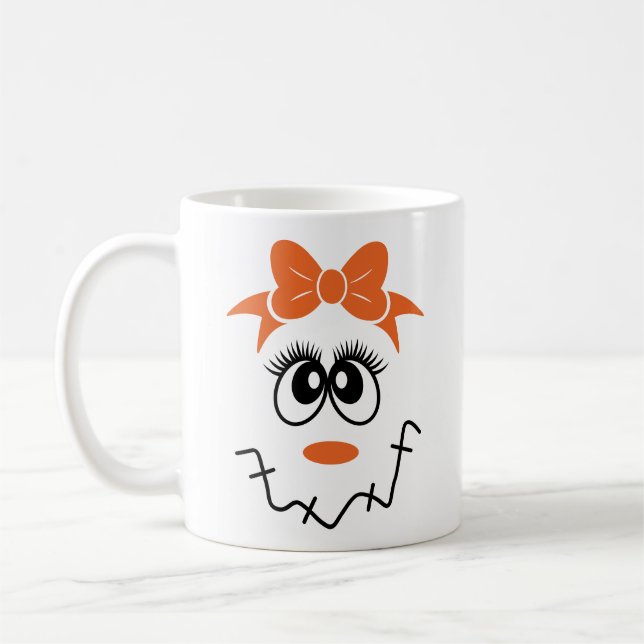 Mug Les visages de la fille avec le cou (Gauche)