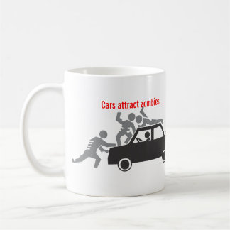 Mug Les voitures attirent des zombis