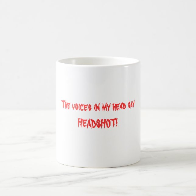 Mug Les voix dans mon sayHEADSHOT principal ! (Centre)