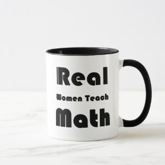Mug Les vraies femmes enseignent des maths