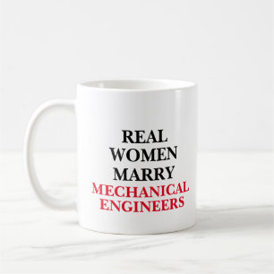 Mug Les vraies femmes épousent des ingénieurs mécanici