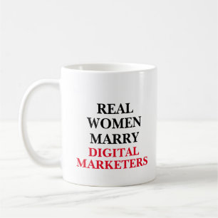 Mug Les vraies femmes épousent des marqueurs numérique