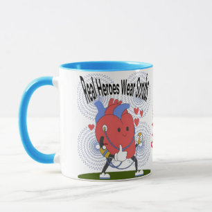 Mug Les vrais héros portent des écharpes - Coupe de ca