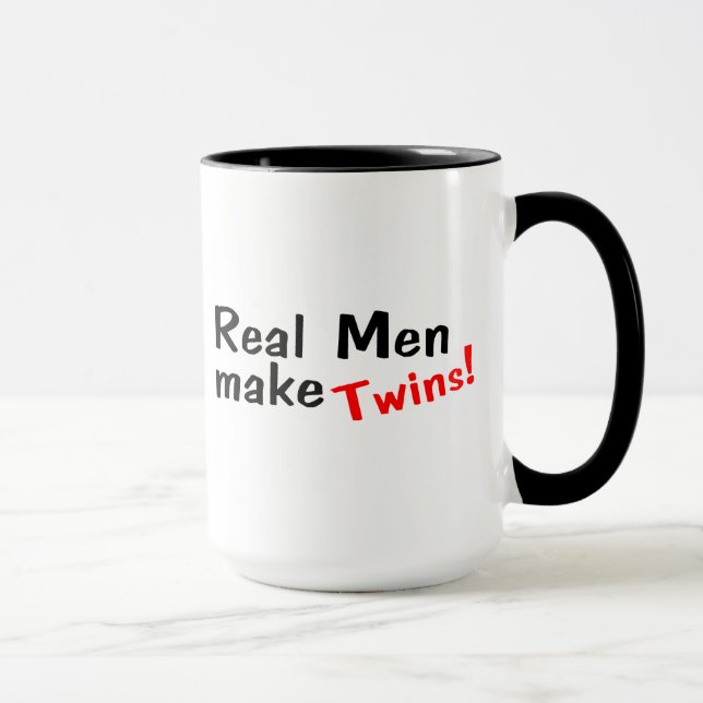 Mug Les vrais hommes font des jumeaux (Droite)