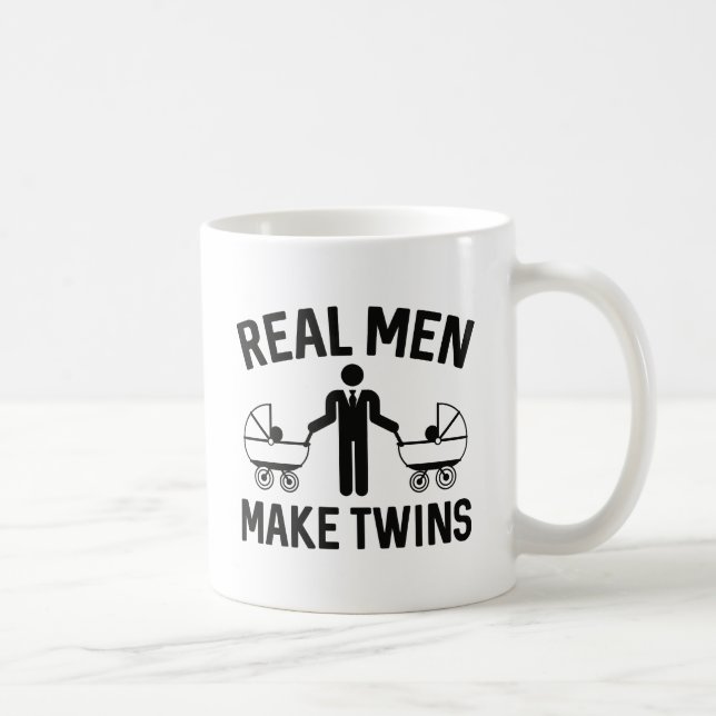 Mug Les vrais hommes font des jumeaux (Droite)
