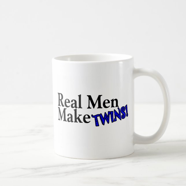 Mug Les vrais hommes font des jumeaux (b) (Droite)