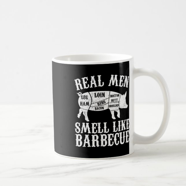 Mug Les vrais hommes sentent comme Byrbeque Bbq Byrbec (Droite)