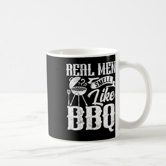 Mug Les vrais hommes sentent comme un barbecue Byrbecu (Droite)