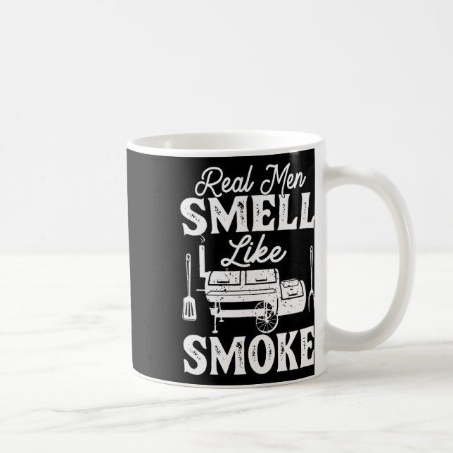 Mug Les vrais hommes sentent la fumée - Pitmaster Bbq  (Droite)