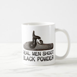 Mug Les vrais hommes tirent la poudre noire, fusil de