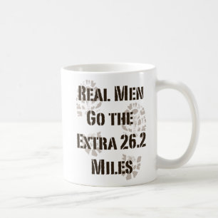 Mug Les vrais hommes vont les 26,2 milles