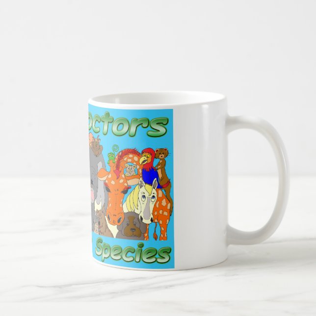 Mug Les vrais médecins traitent toutes les espèces - (Droite)